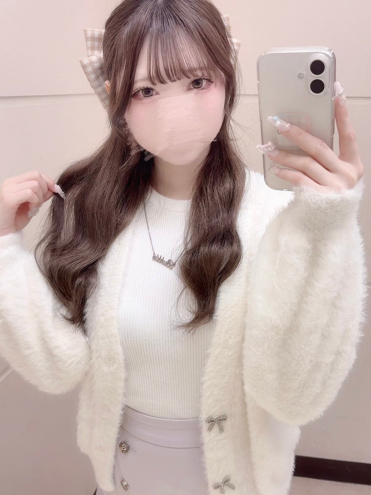 《LAFARY closet》ギンガムリボンバレッタ