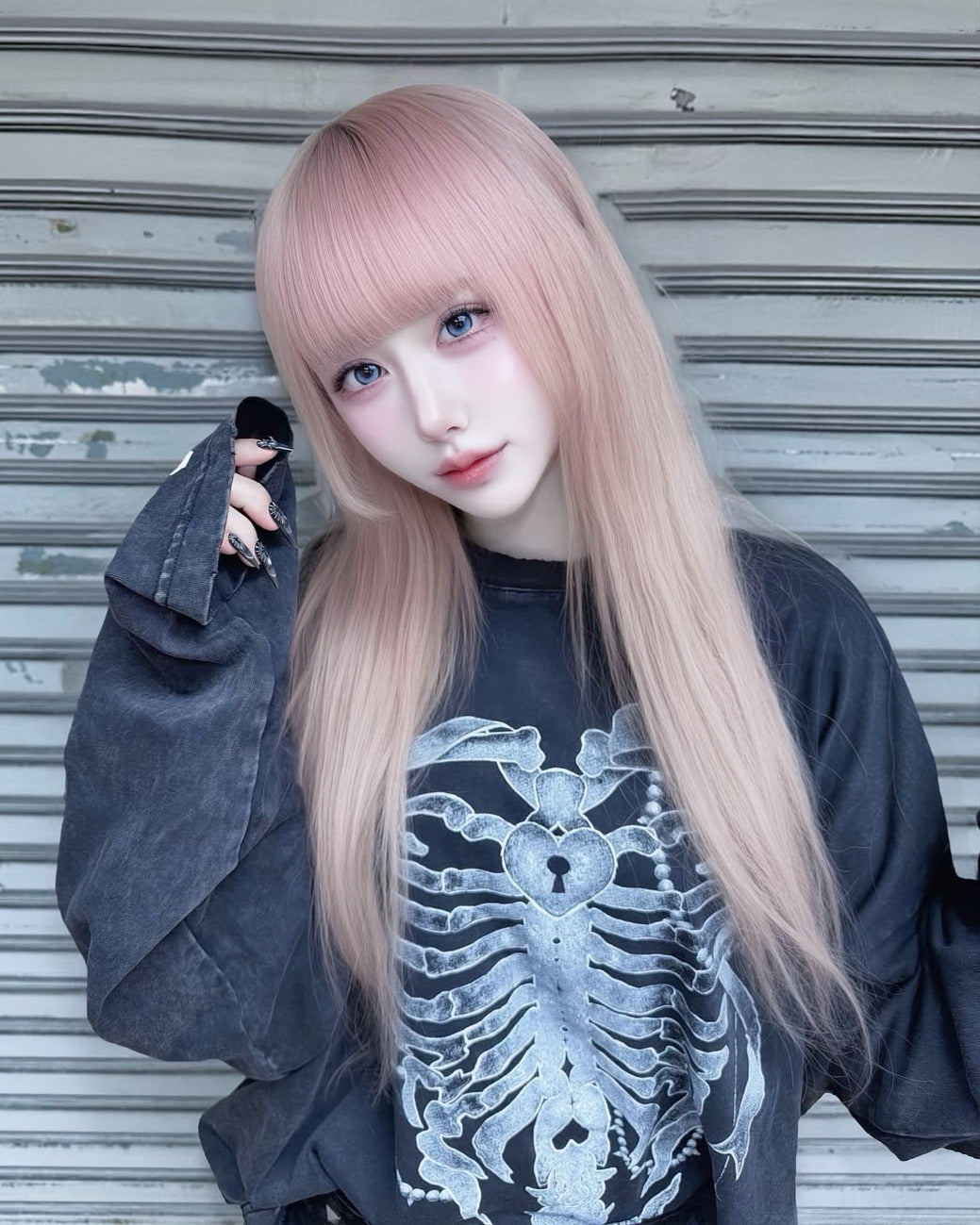 《mine》ハトメロングTシャツ