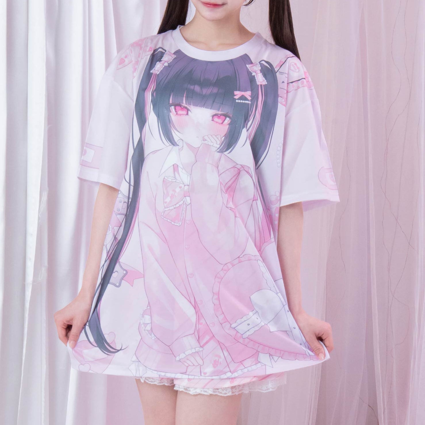 《ビビちゃん×mine》フルグラフィックTシャツ