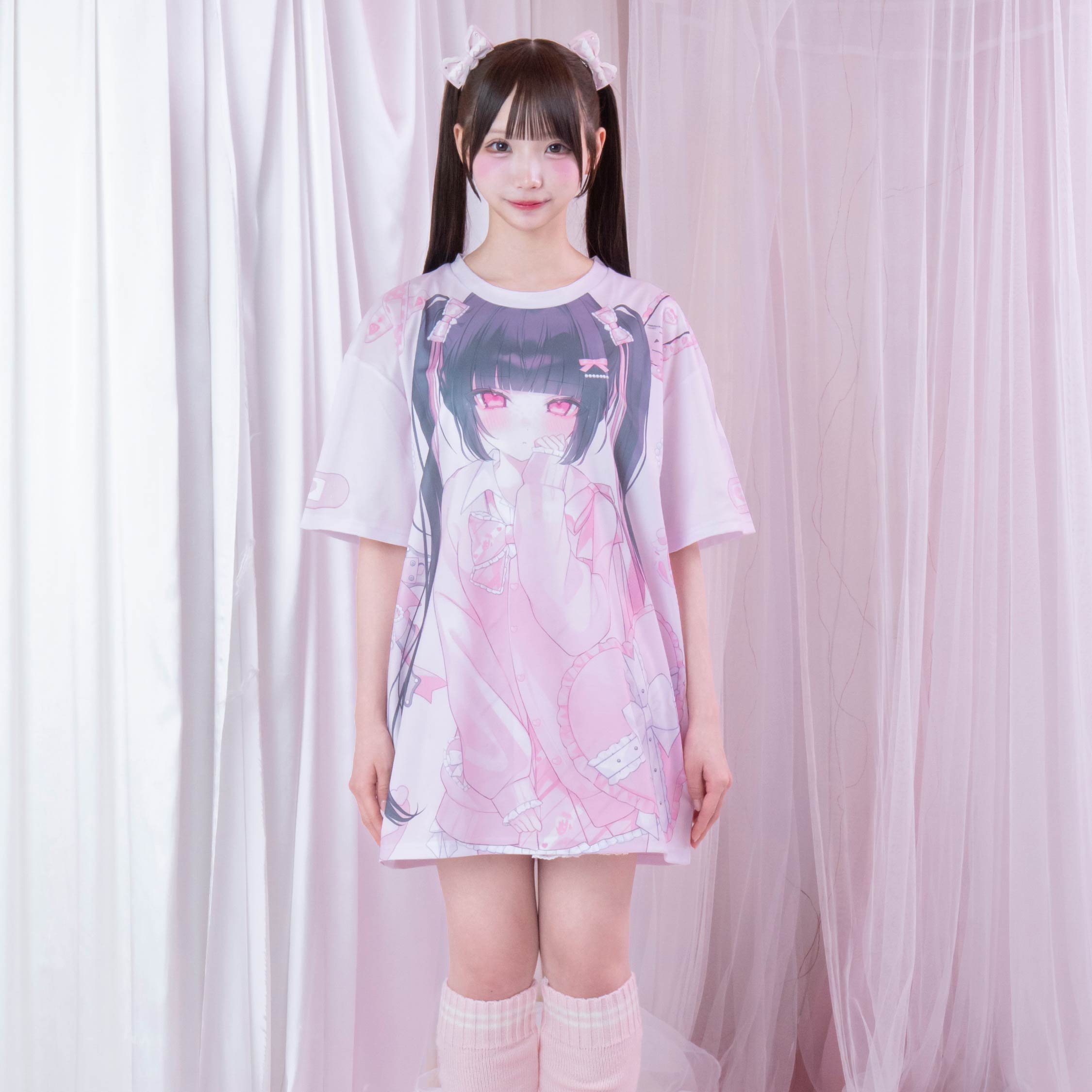 《ビビちゃん×mine》フルグラフィックTシャツ