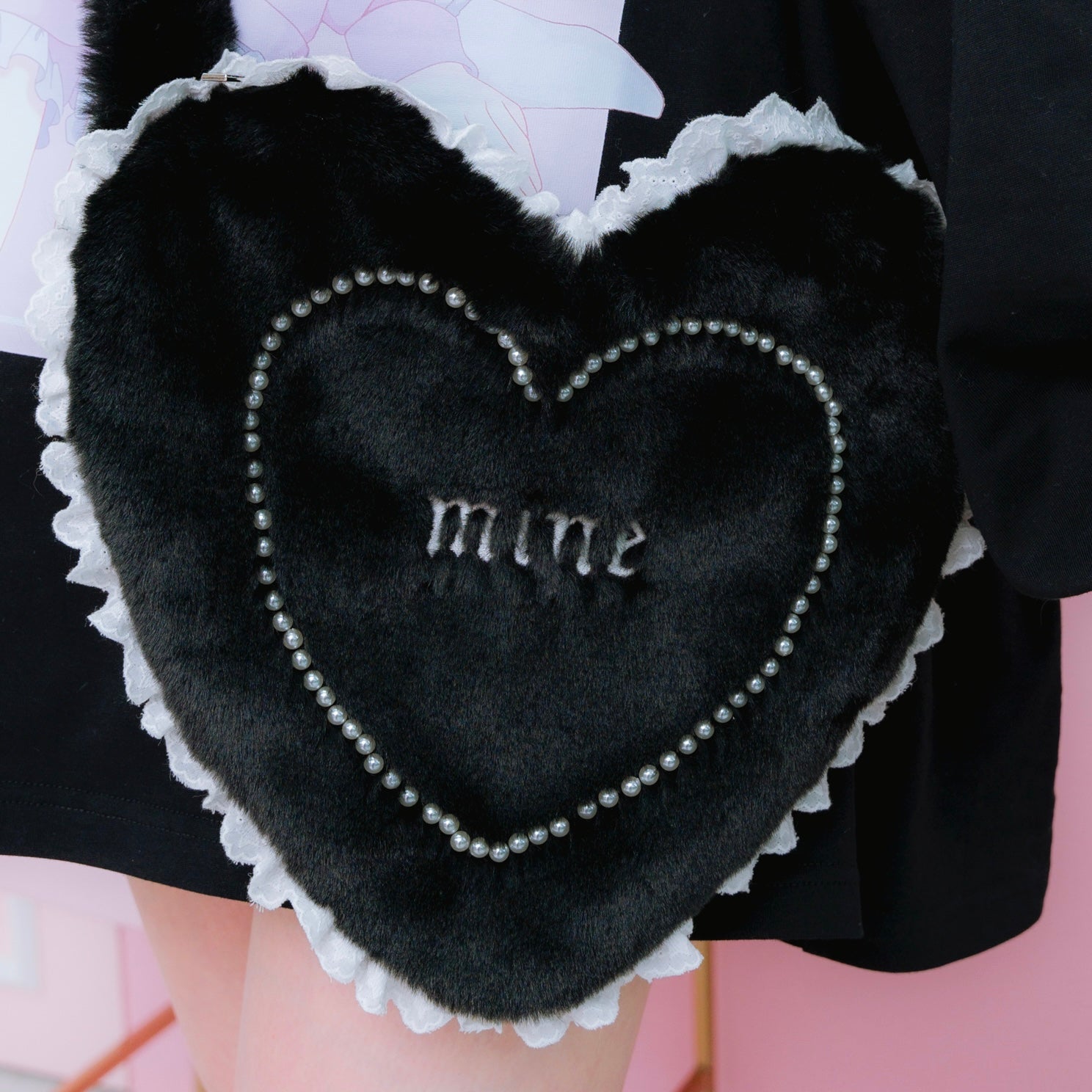 《mine》モコハートバッグ