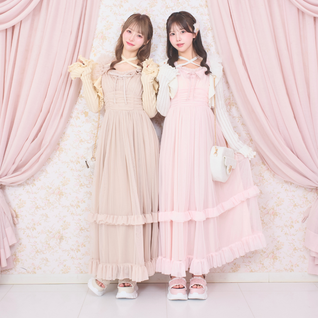 《LAFARY closet》チュールレースハートバッグ
