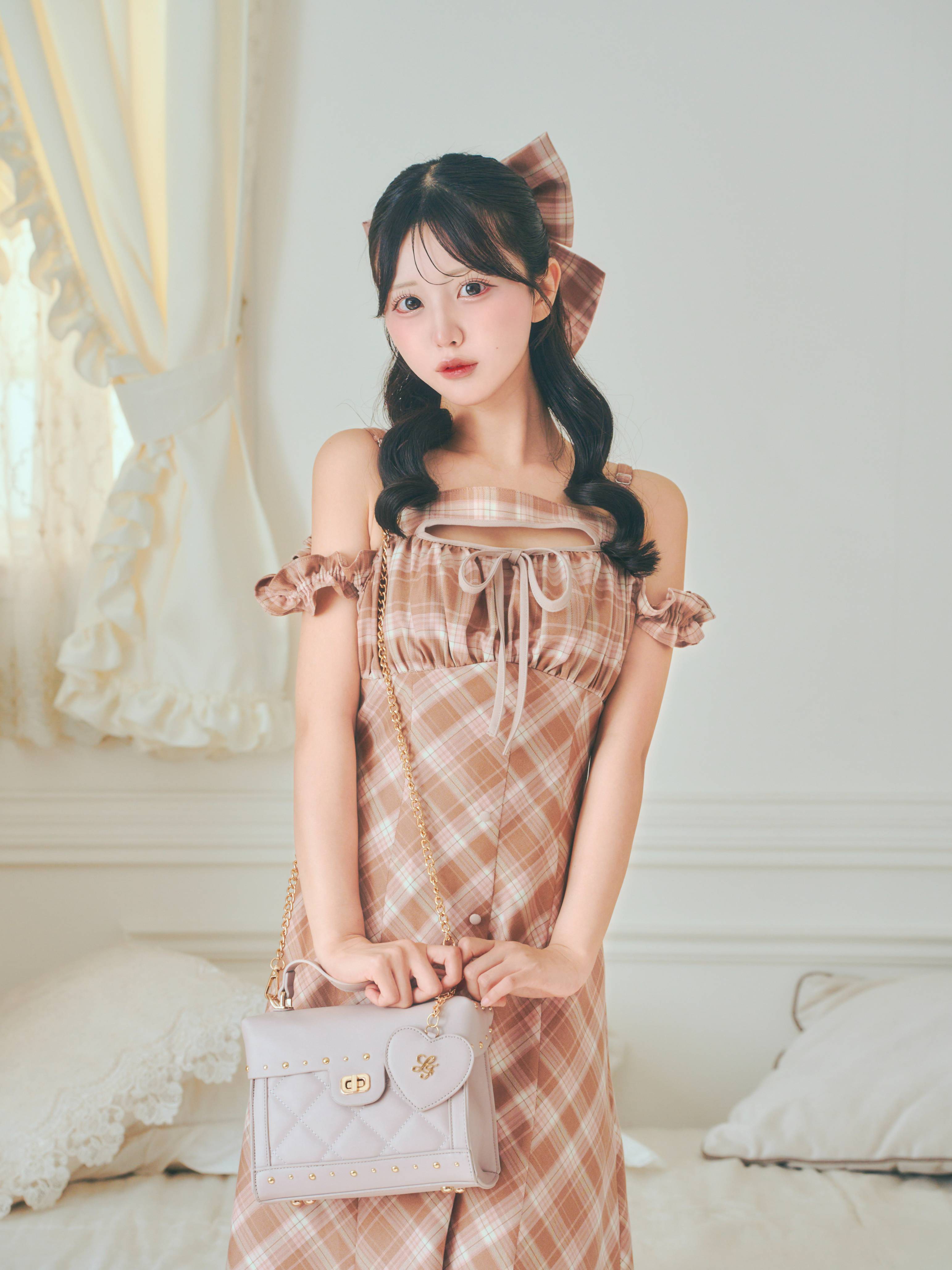 《LAFARY》スタッズキルティングバッグ