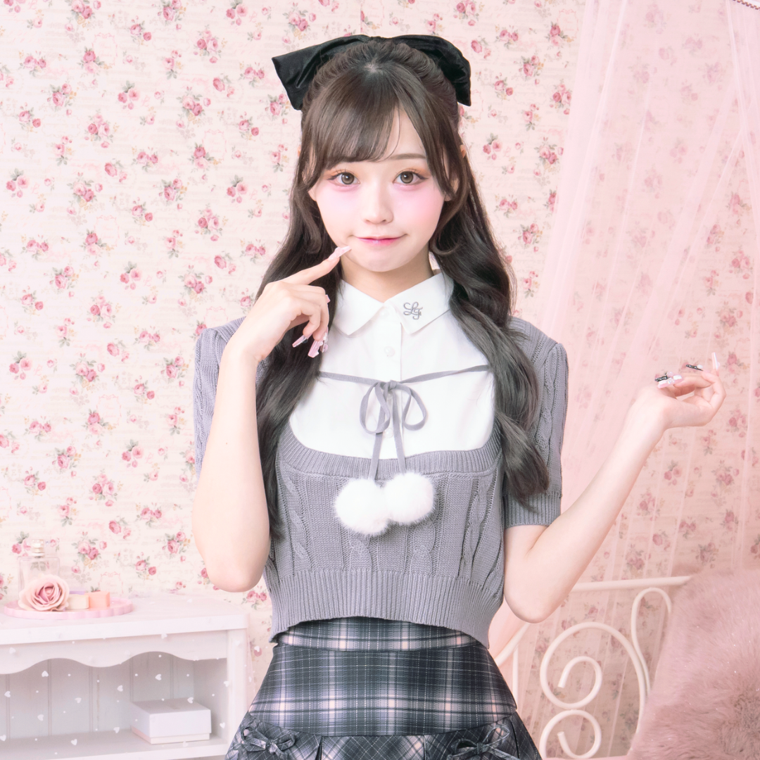 《LAFARY closet》ベロアリボンバレッタ