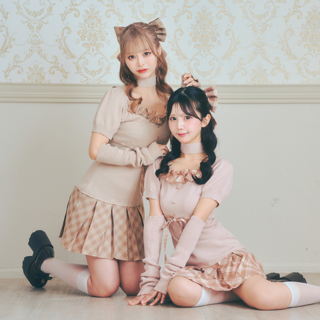 ベージュ:156cm/ピンク:154cm