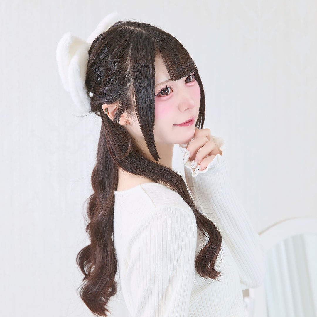 《LAFARY closet》ファーリボンバレッタ