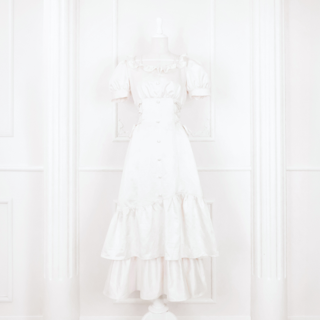 《LAFARY closet》スピンドルティアードロングワンピ