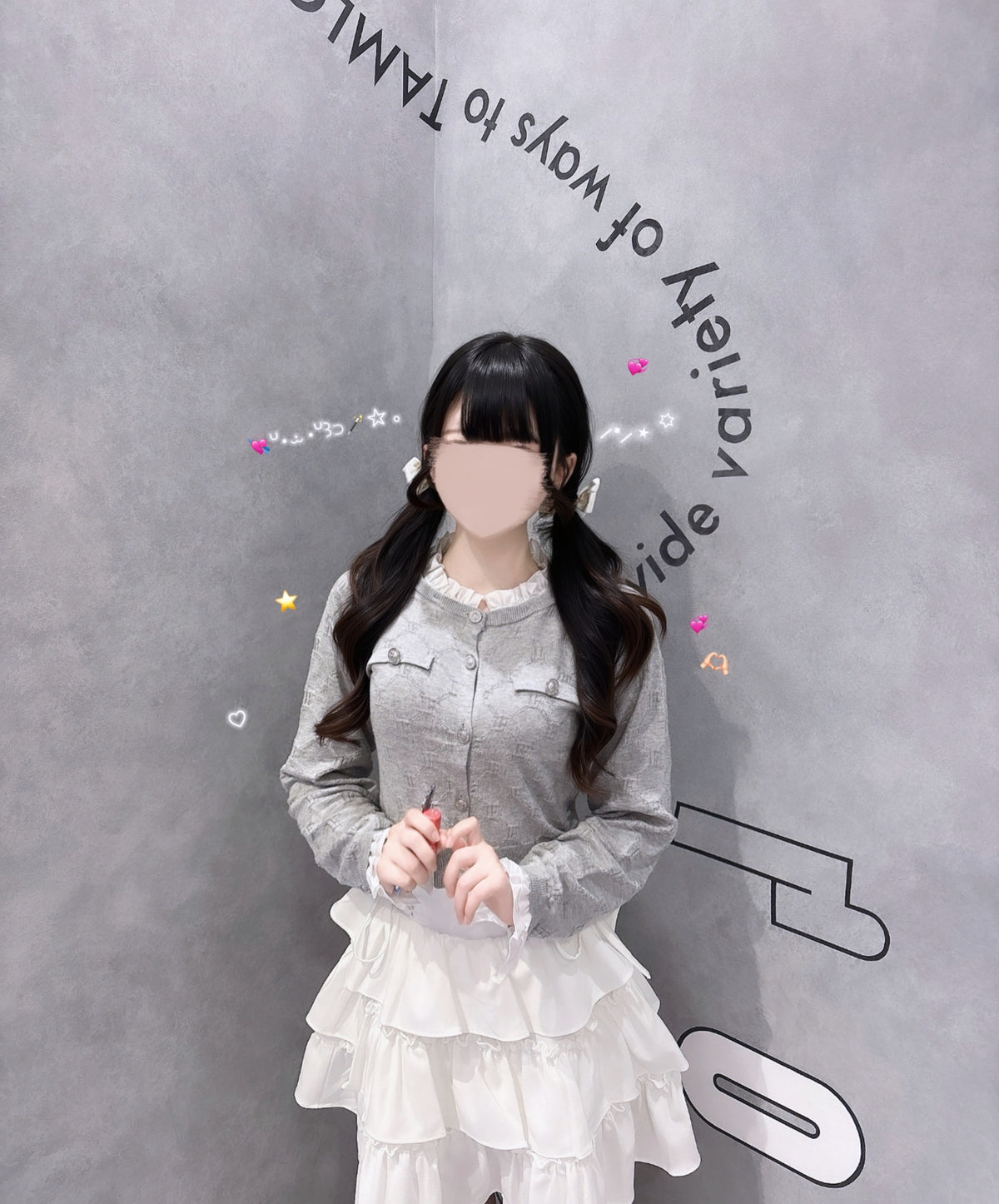 《LAFARY closet》モノグラムニットトップス