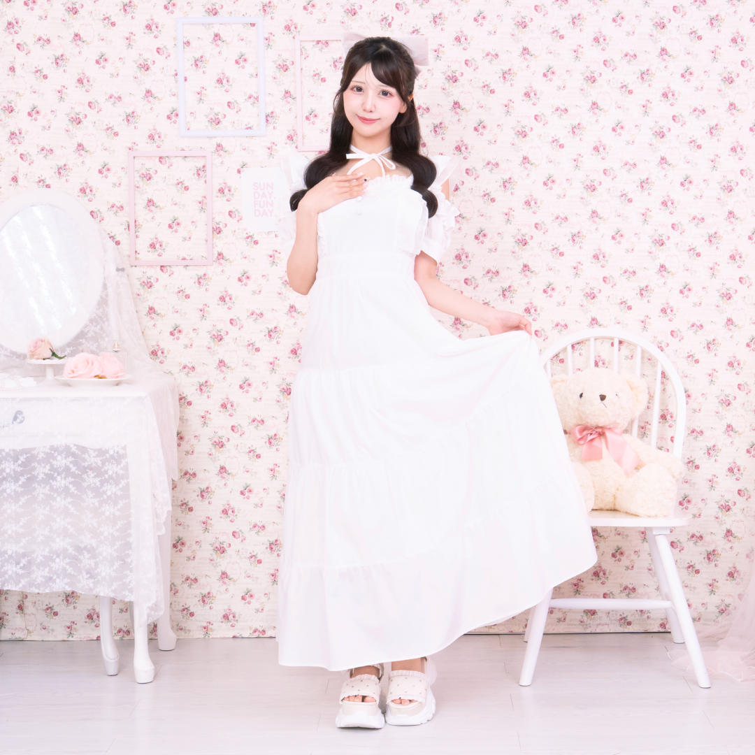 《LAFARY closet》ティアードロングワンピ