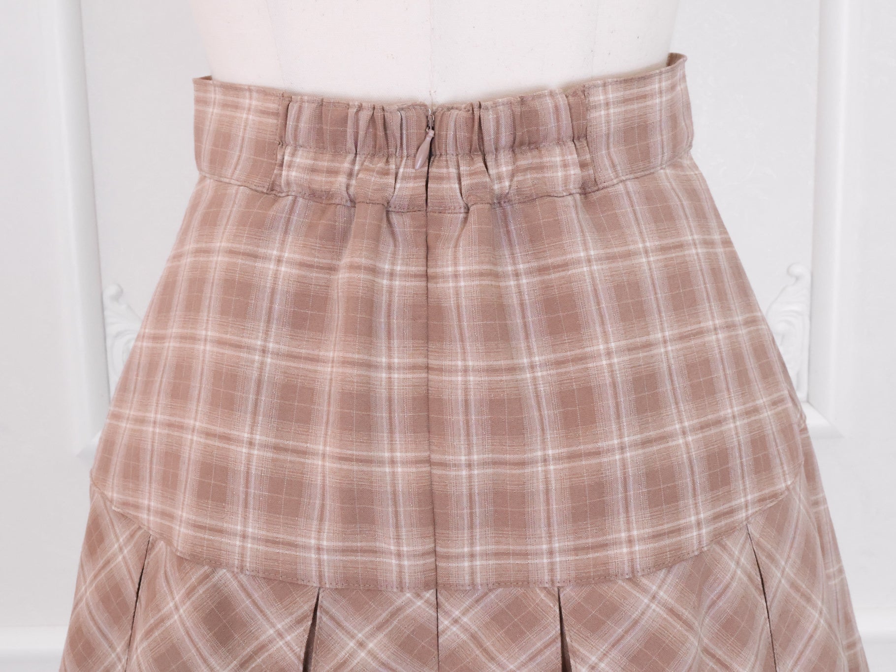 《LAFARY》フラップチェックプリーツスカート