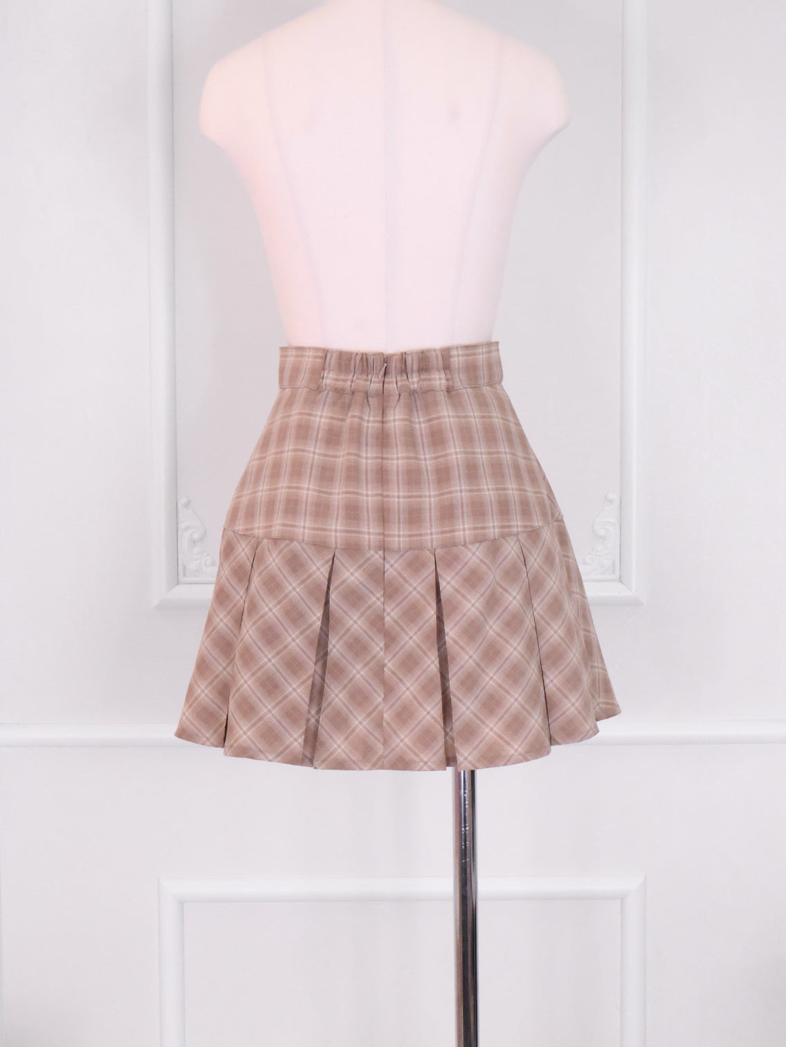 《LAFARY》フラップチェックプリーツスカート