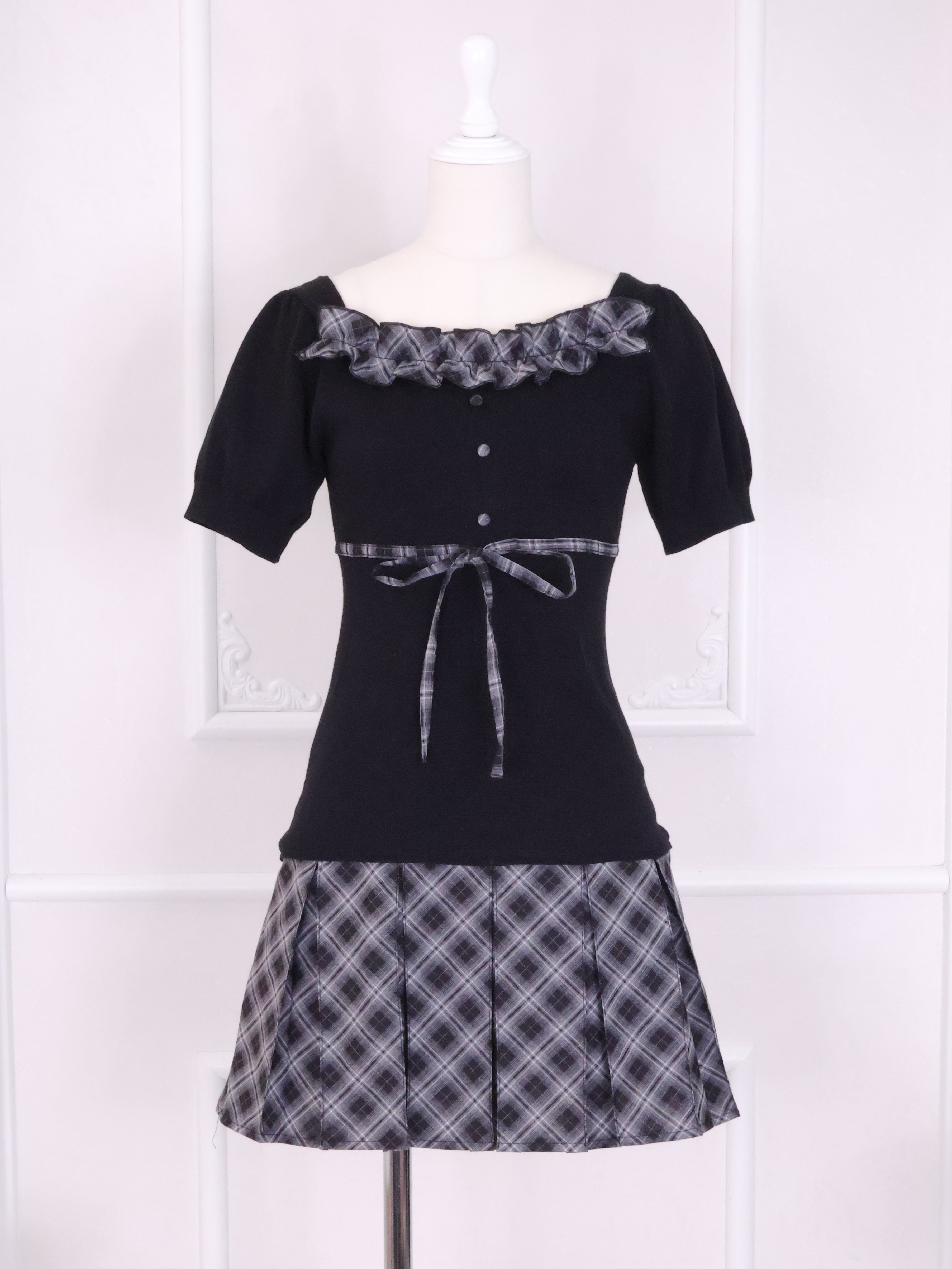 《LAFARY》ドッキングニットワンピース