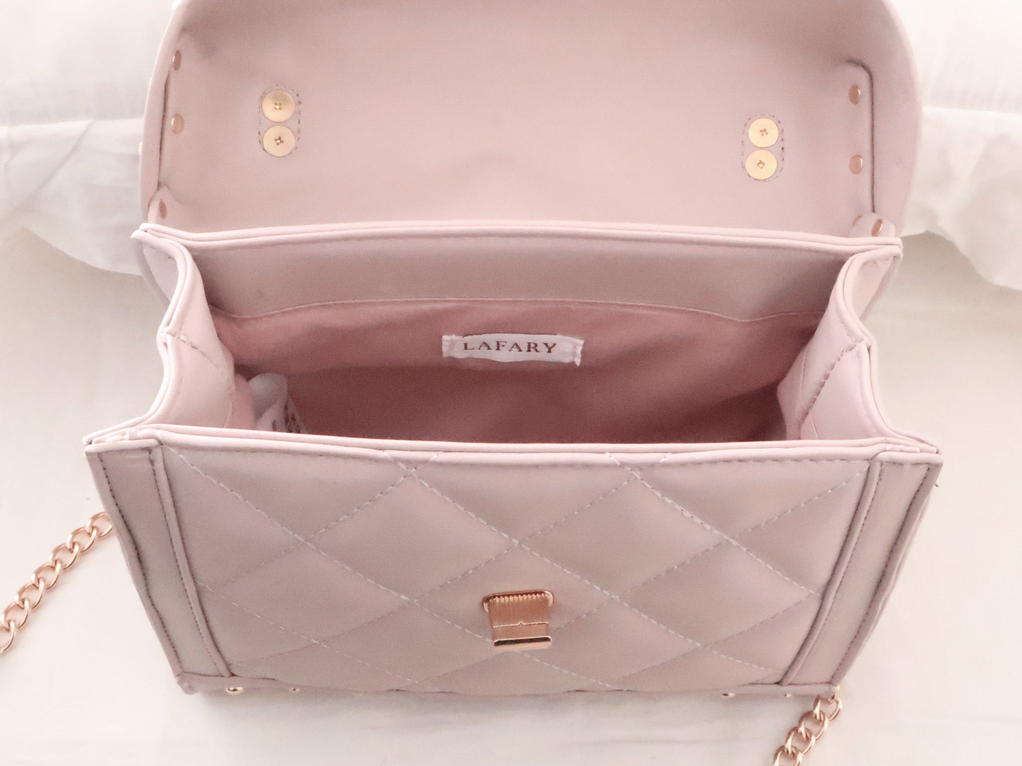 《LAFARY》スタッズキルティングバッグ