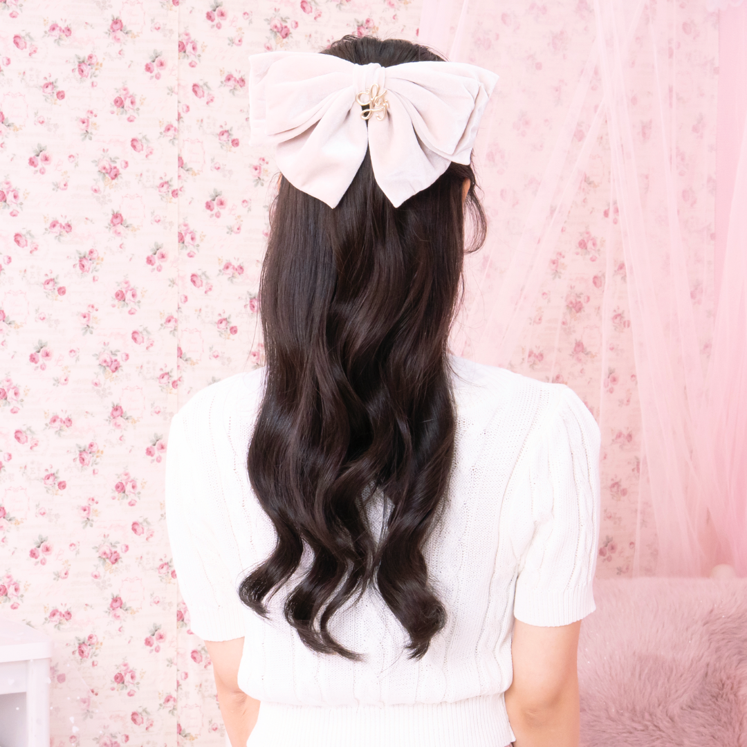 《LAFARY closet》ベロアリボンバレッタ