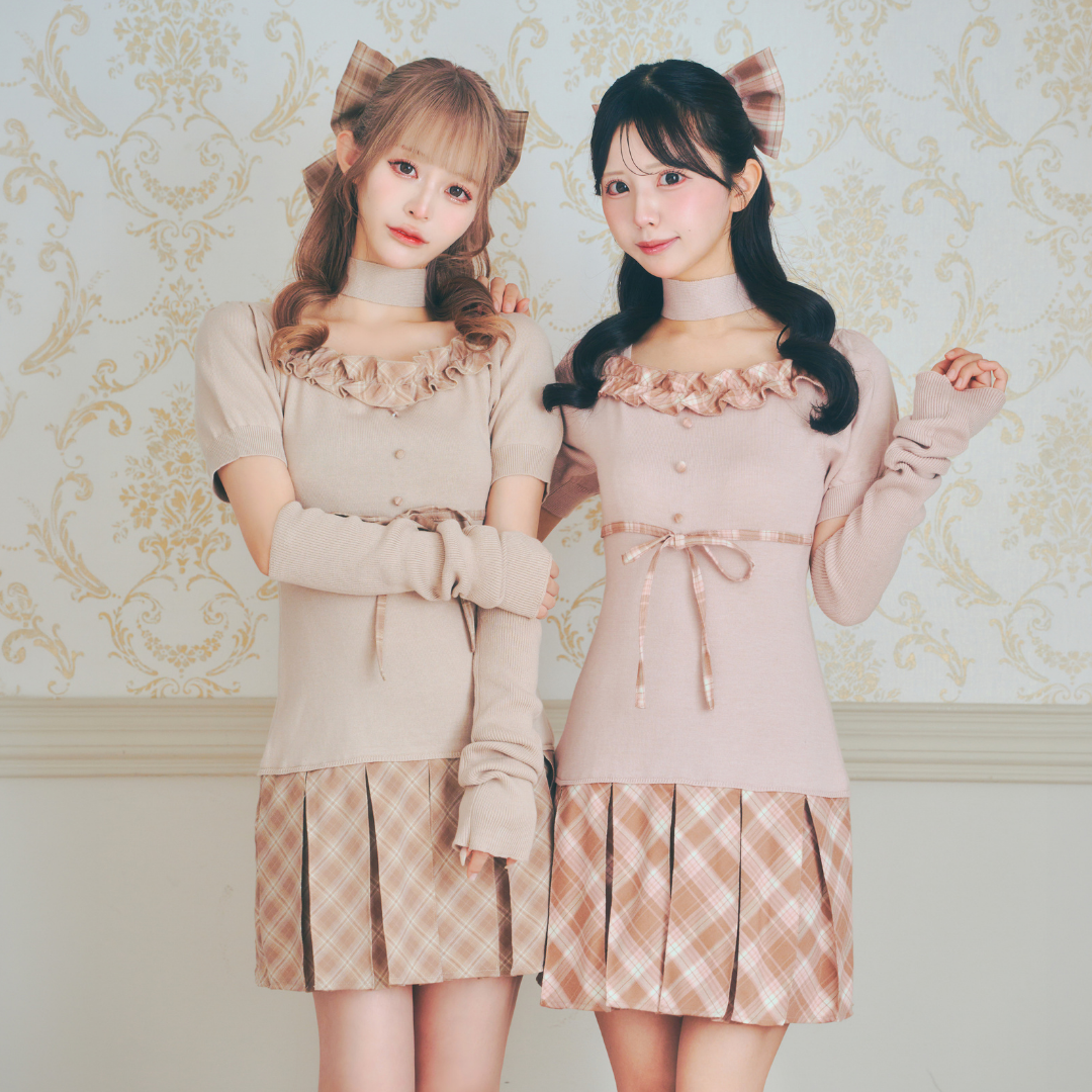 ベージュ:156cm/ピンク:154cm