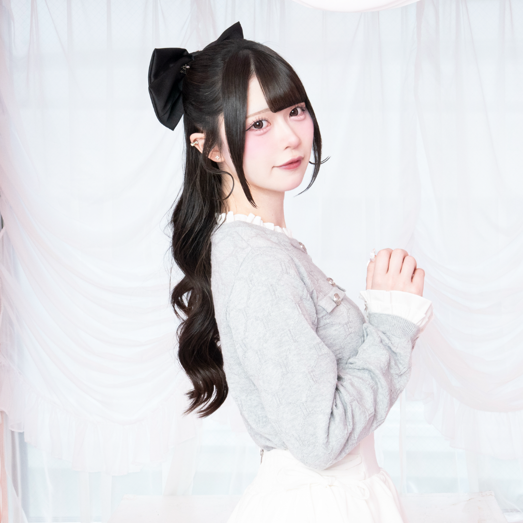 《LAFARY closet》ビジューサテンリボンバレッタ