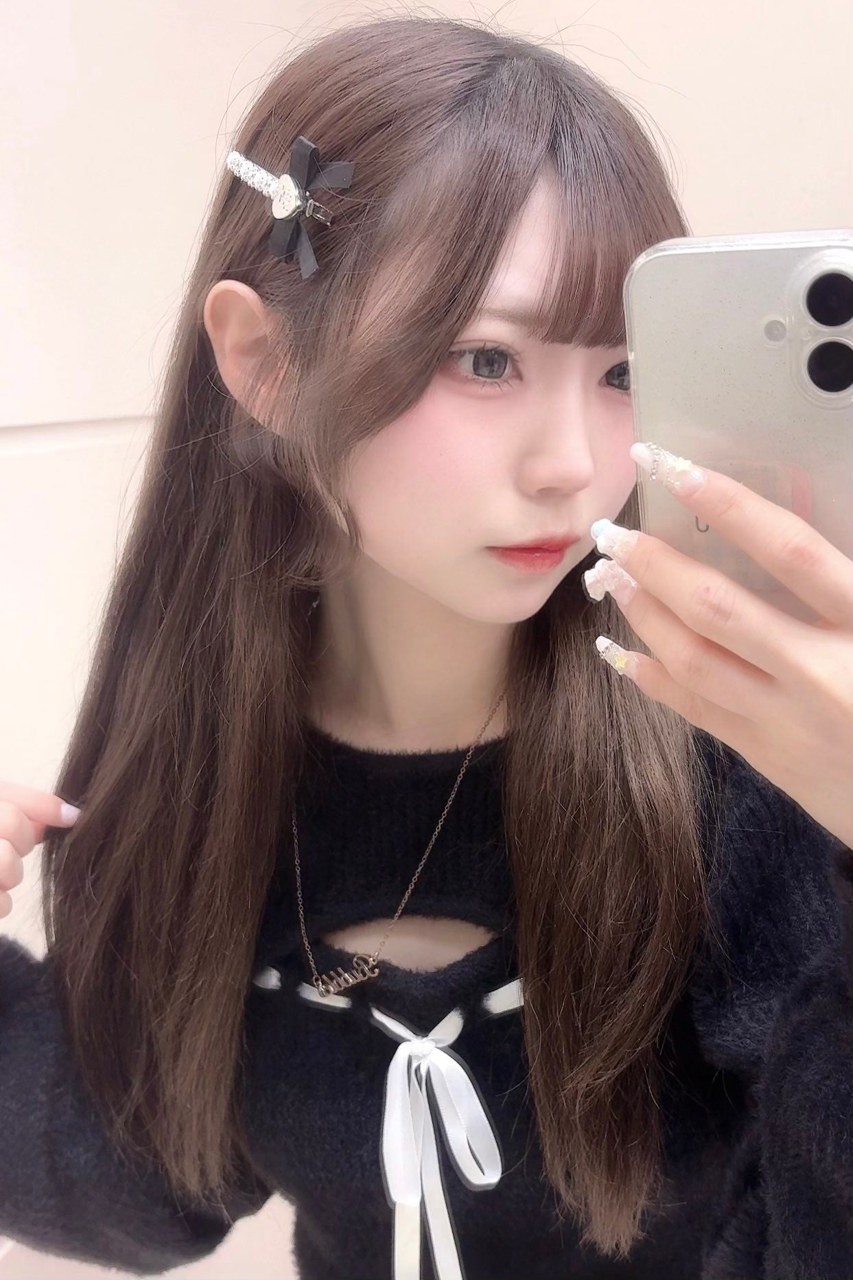 《LAFARY closet》ハートリボンヘアクリップ