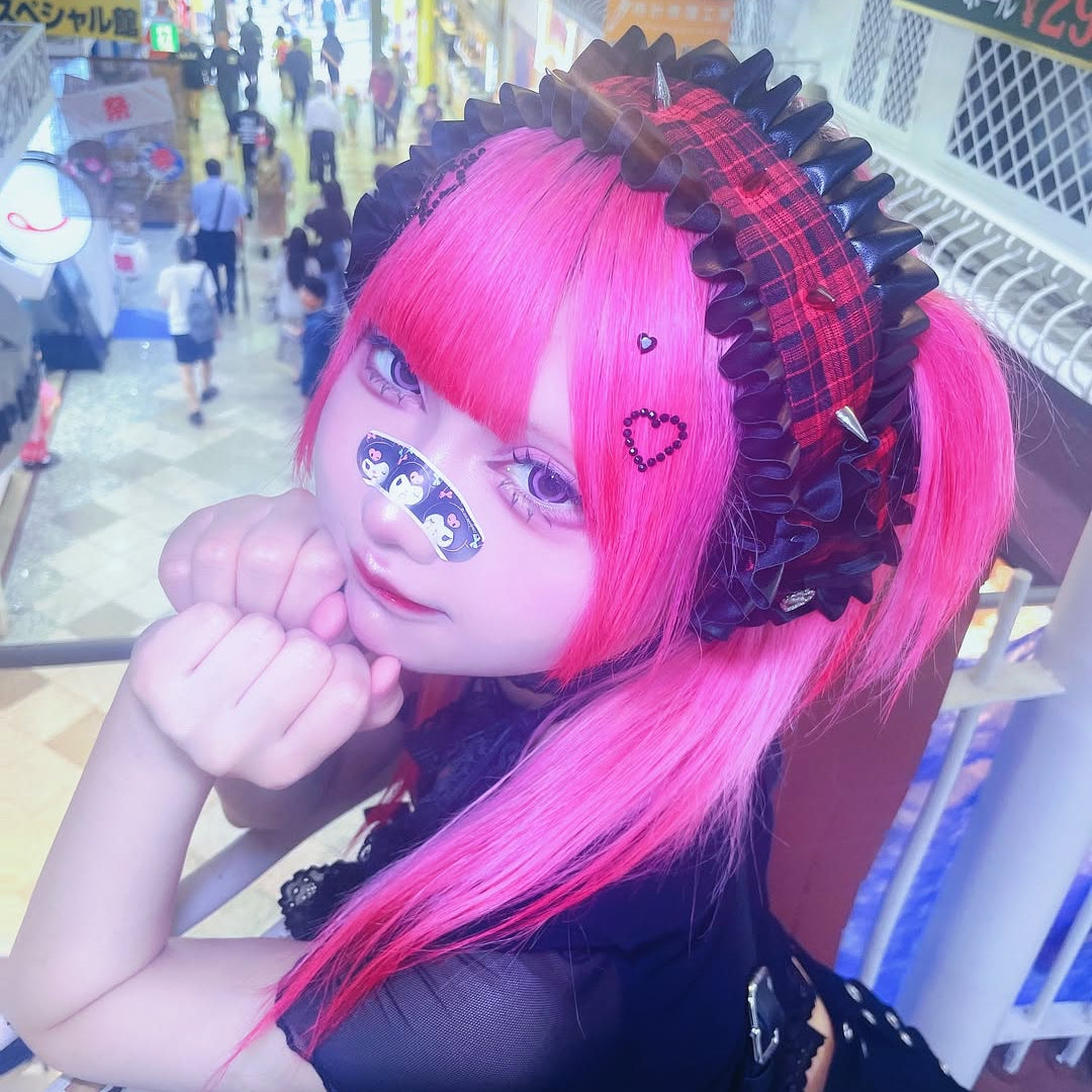 《mine》レザーハート ヘッドドレス