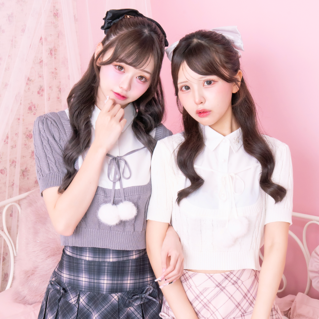 《LAFARY closet》シャツレイヤードニット
