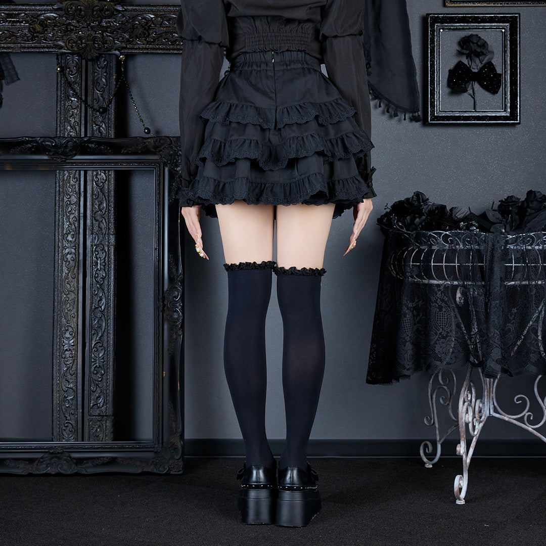《mine》スタッズクロスハーネススカート