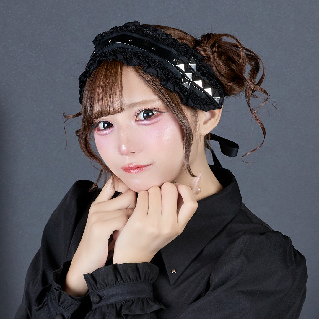 《mine》スタッズクロスヘッドドレス