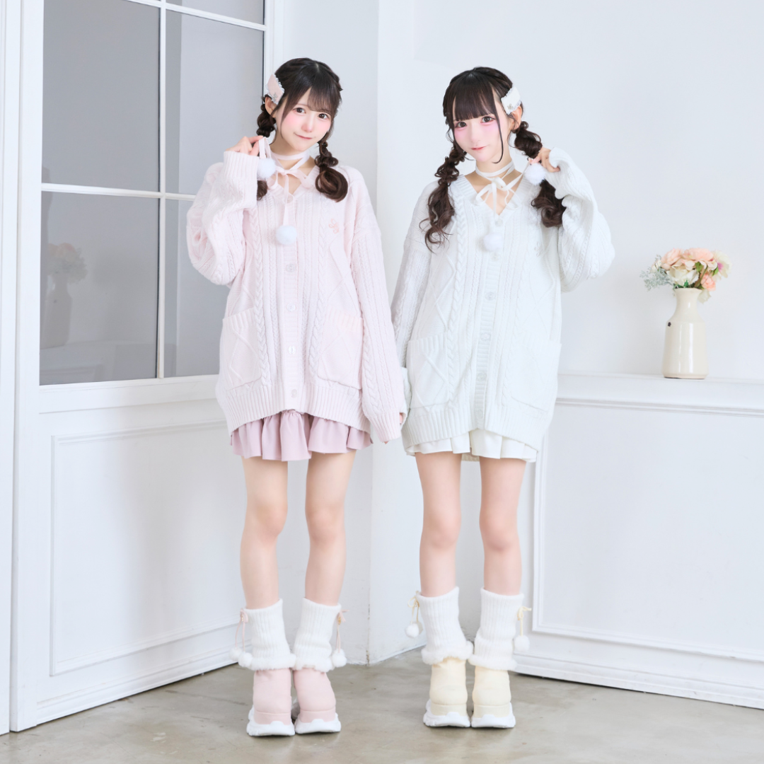 《LAFARY closet》ルーズニット厚底ブーツ