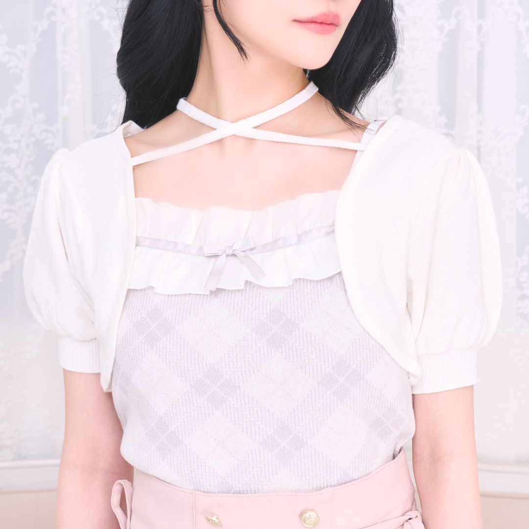 《LAFARY closet》チェックアンサンブルニットトップス