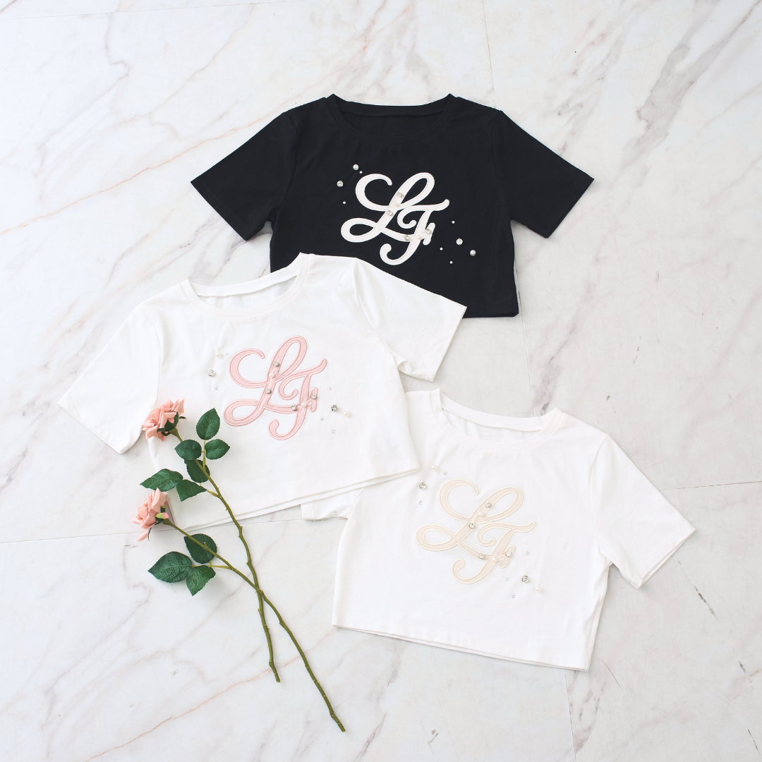 《LAFARY closet》合皮ロゴチビT