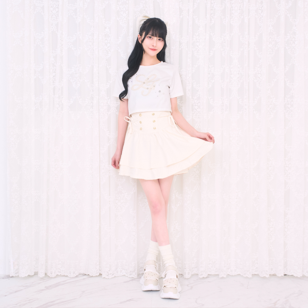 《LAFARY closet》合皮ロゴチビT