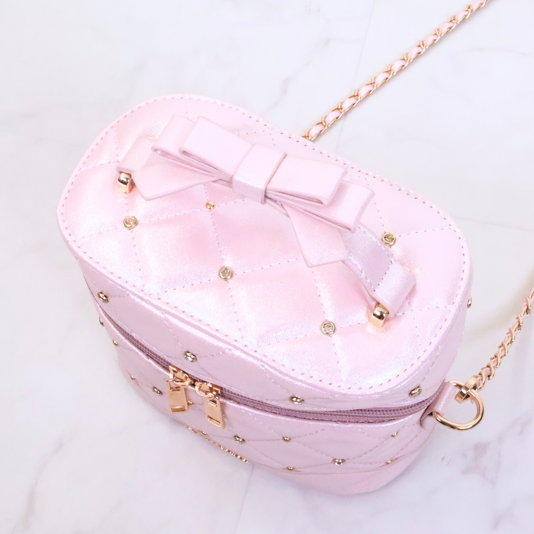 《LAFARY closet》ビジューキルティングバニティバッグ