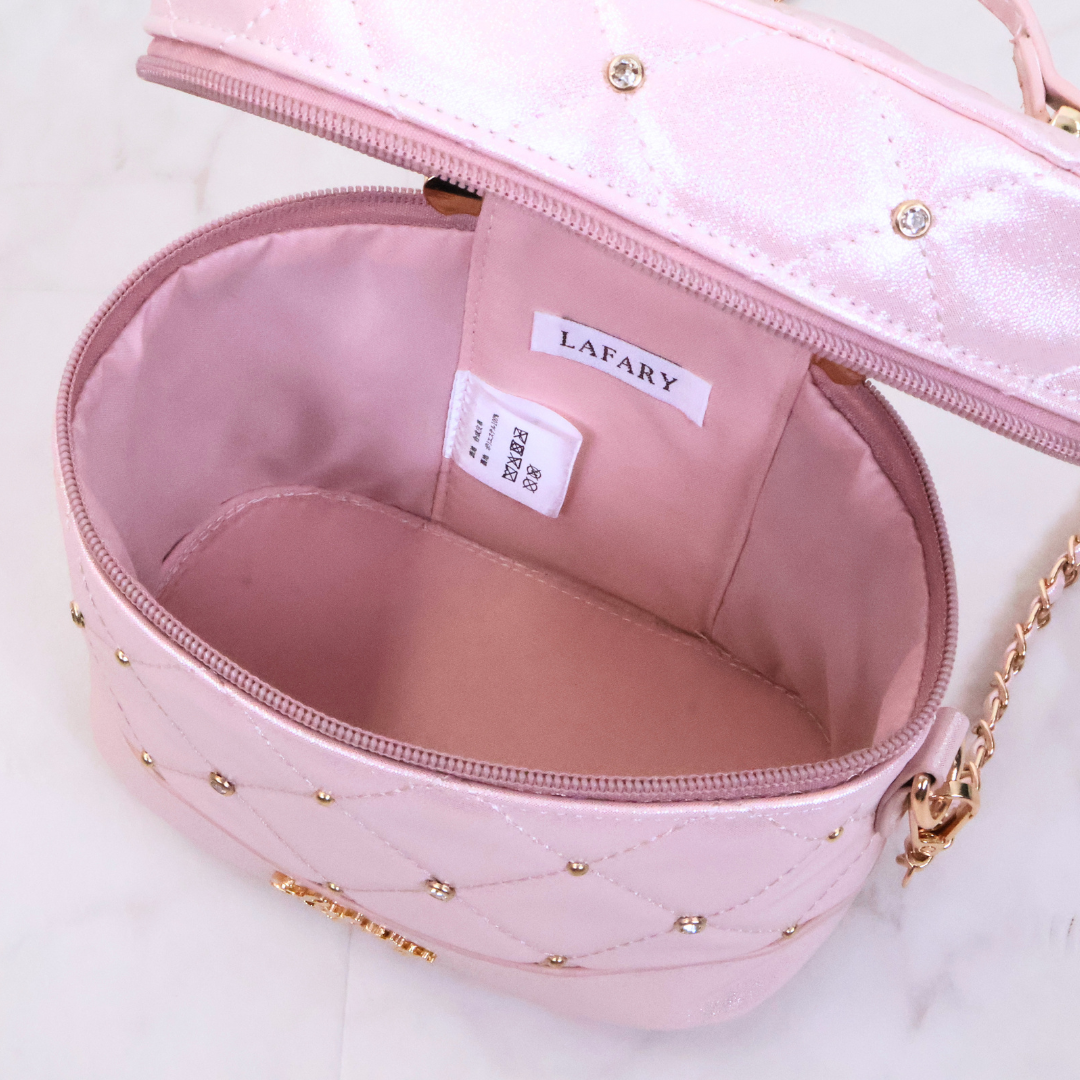 《LAFARY closet》ビジューキルティングバニティバッグ