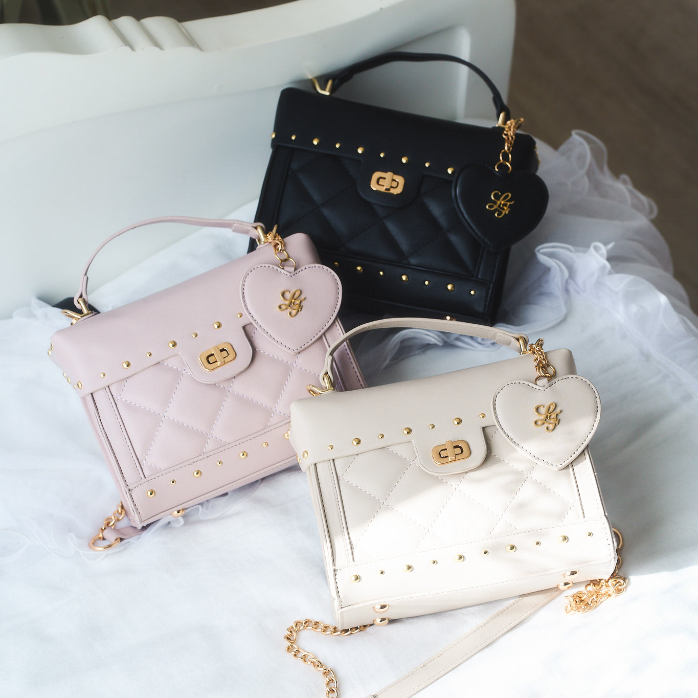 LAFARY》スタッズキルティングバッグ- LAFARY ONLINE