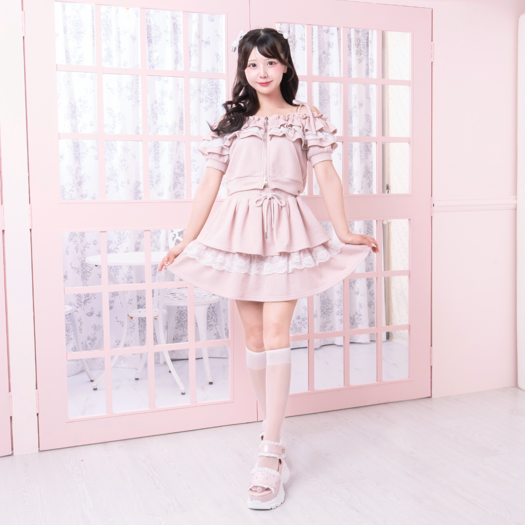 《LAFARY closet》オフショルスウェットセットアップ