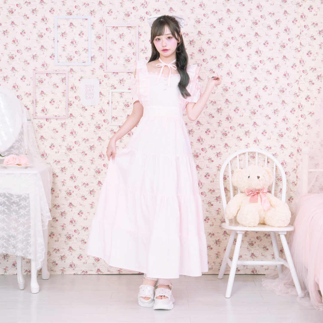《LAFARY closet》ティアードロングワンピ