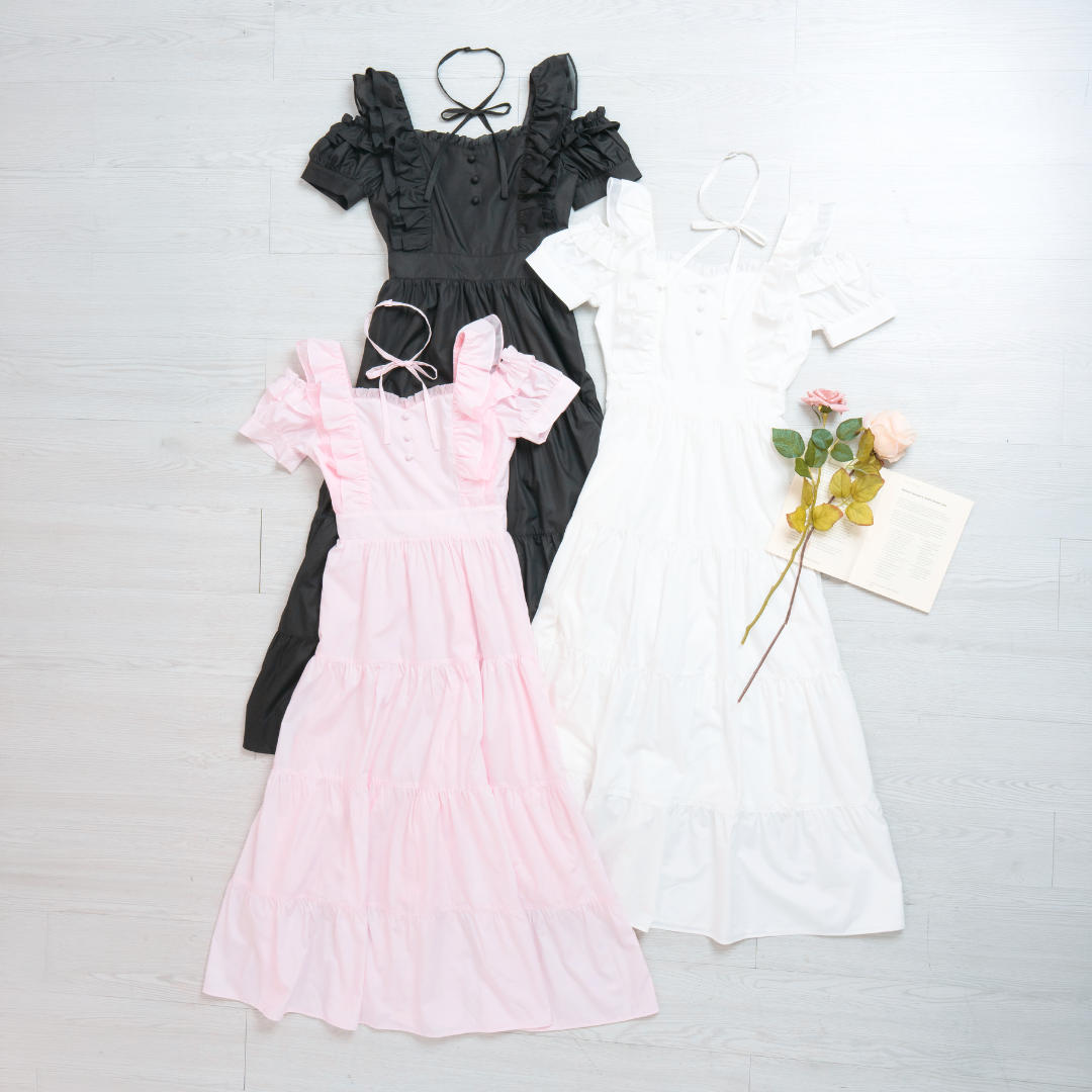 《LAFARY closet》ティアードロングワンピ