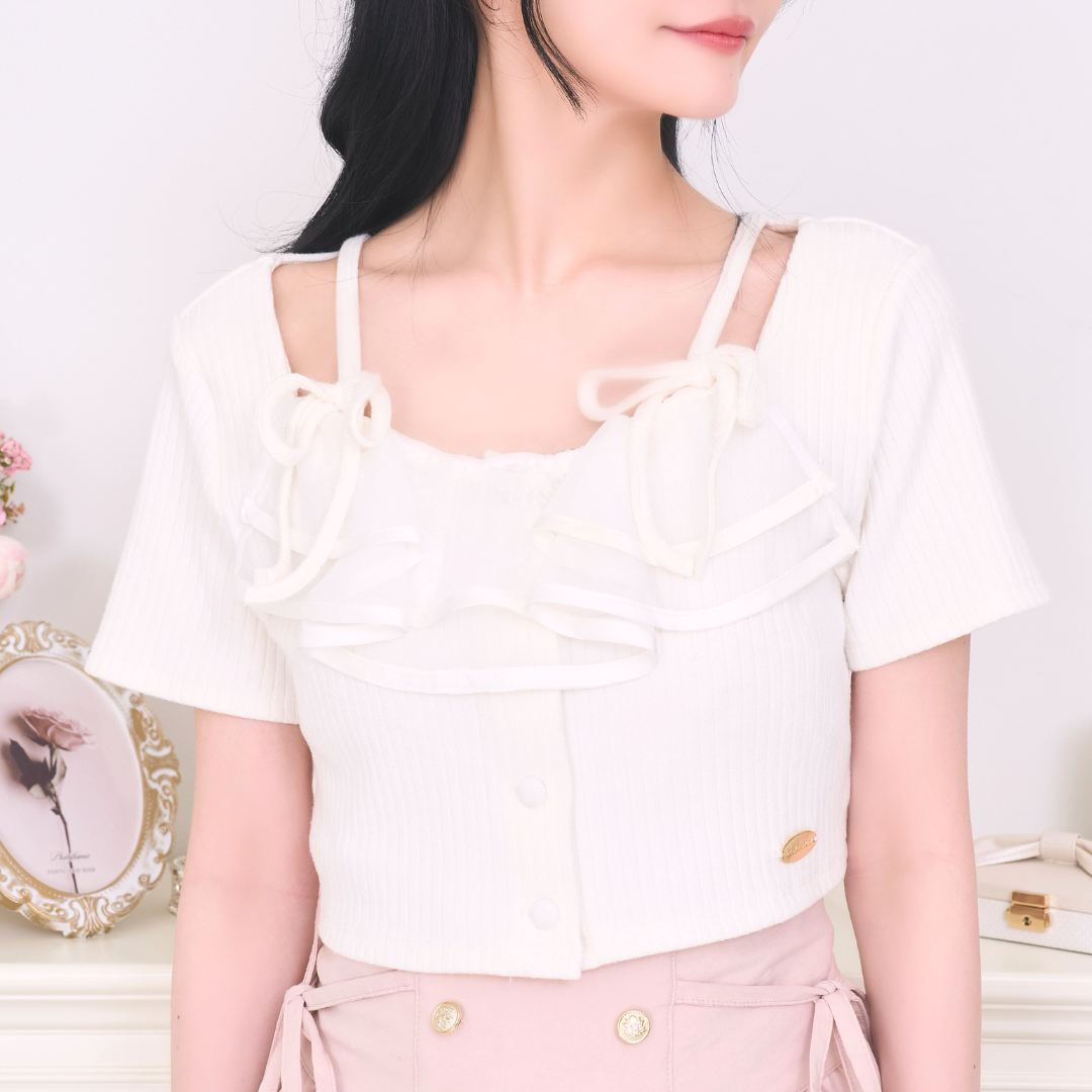 チュールフリルは取り外し可能です💞