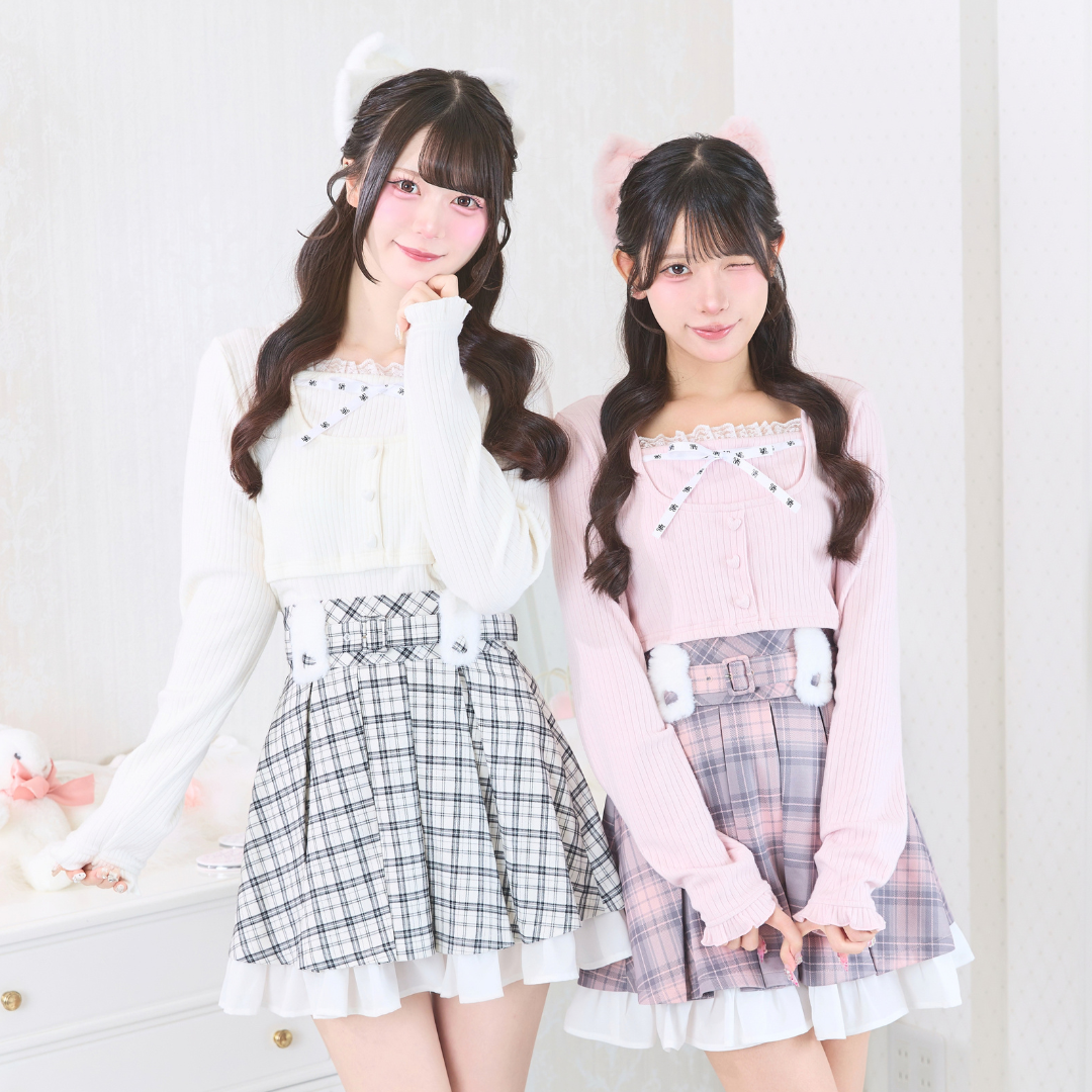 ホワイトチェック:163cm/ピンクチェック152cm