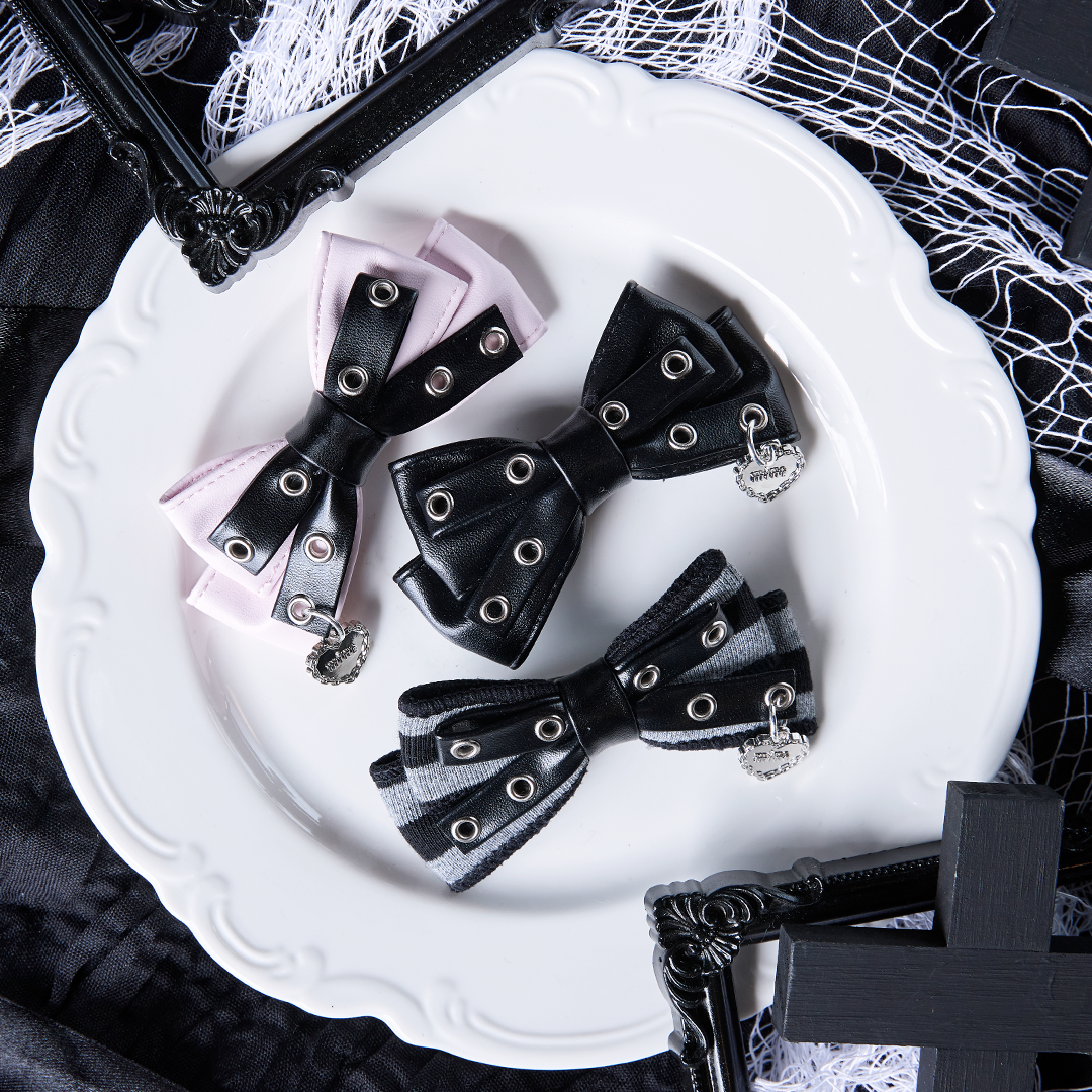 《mine》ハトメレザークロストリボン