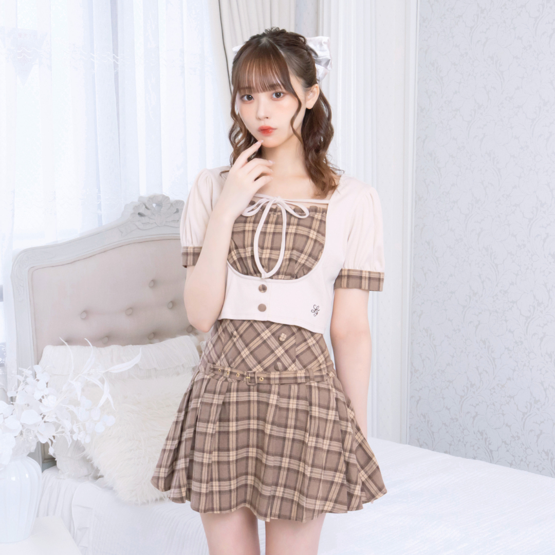 ブラウンチェック:161cm