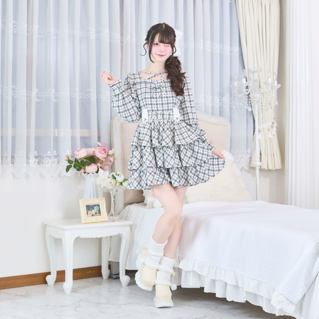 ホワイトチェック:163cm