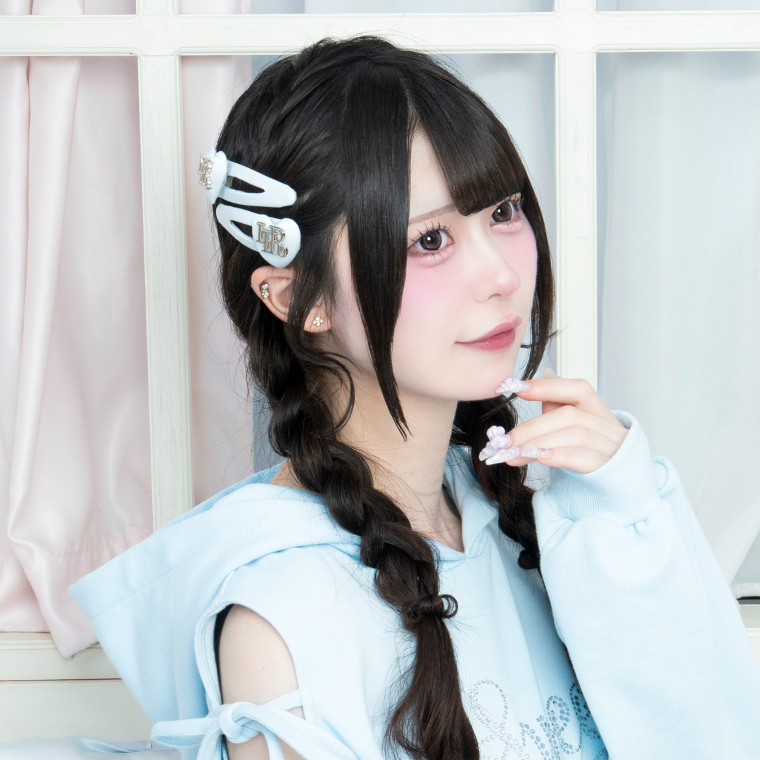 《LAFARY closet》サテンハートヘアピン