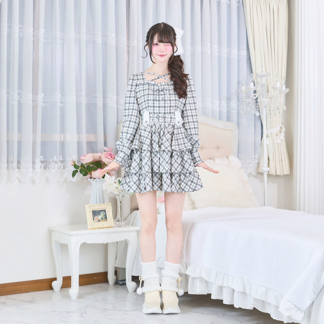 ホワイトチェック:163cm