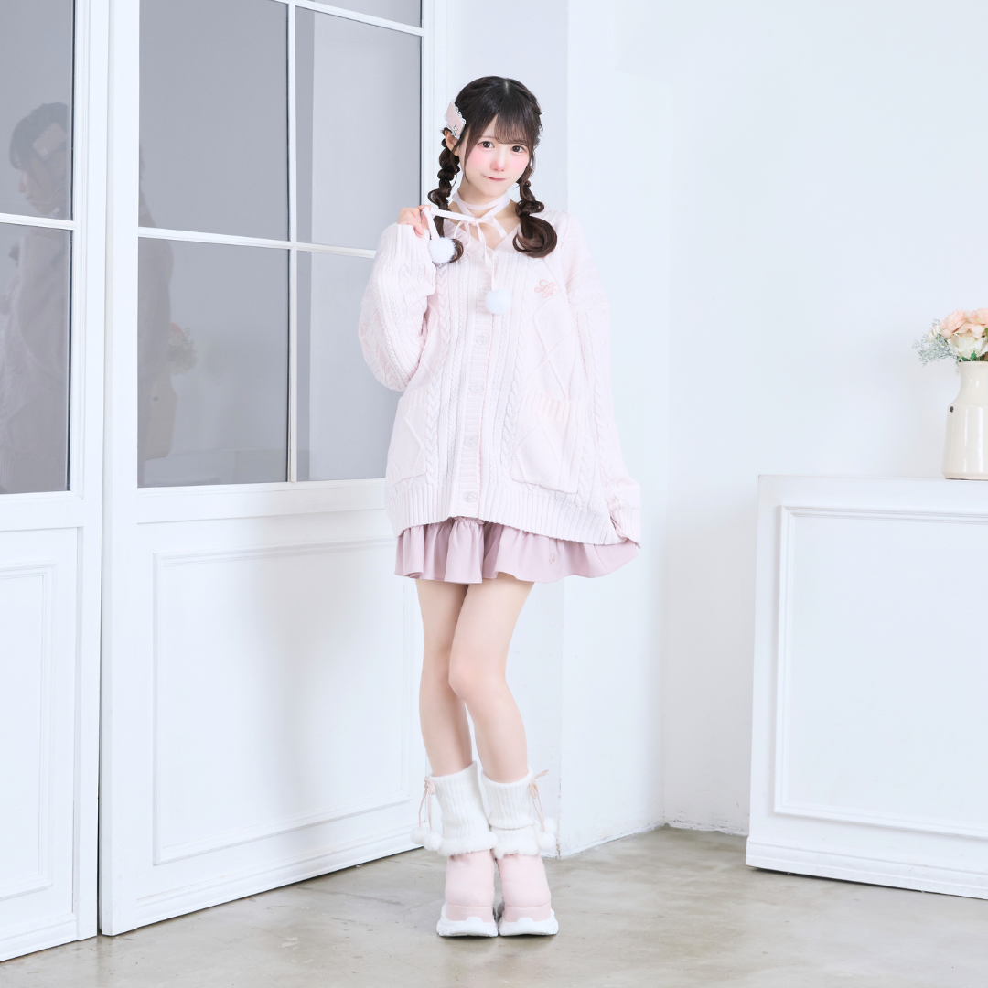 《LAFARY closet》ルーズニット厚底ブーツ