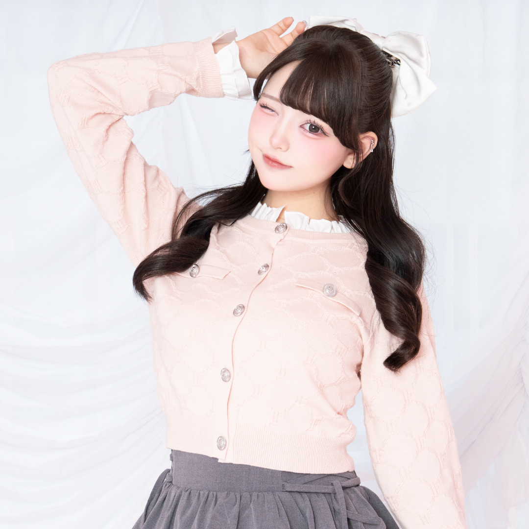 《LAFARY closet》ビジューサテンリボンバレッタ