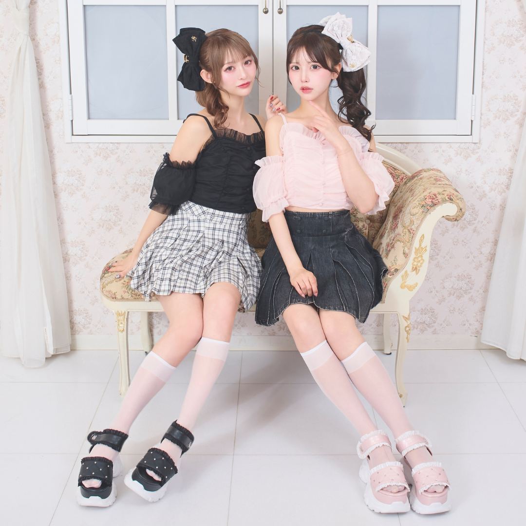 ホワイトチェック:156cm/ブラックデニム:154cm