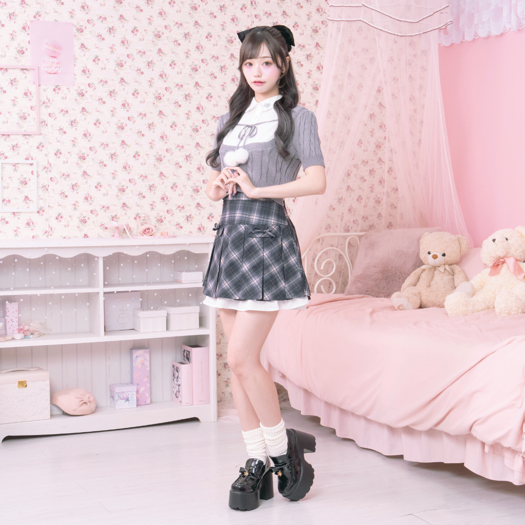 《LAFARY closet》プリーツフリルスカパン