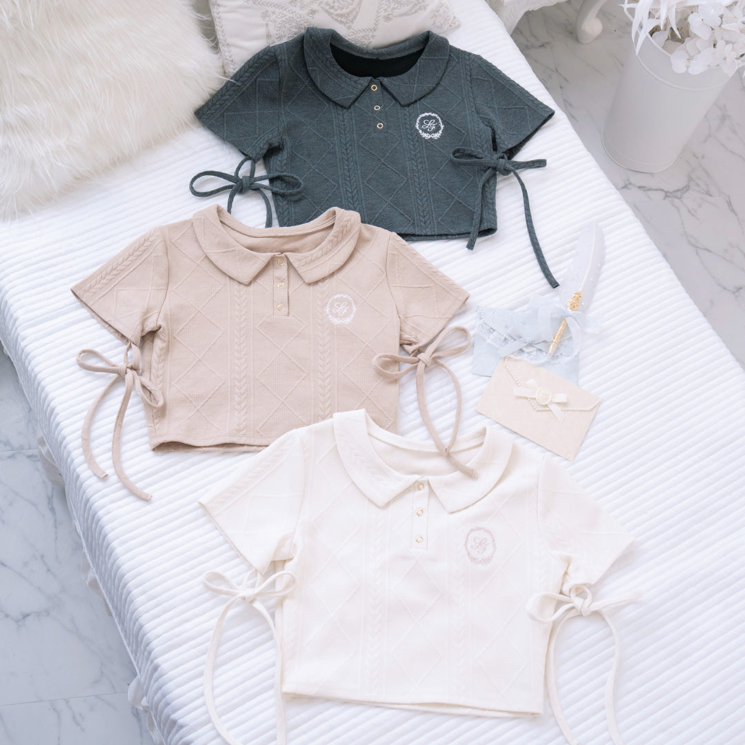 《LAFARY closet》エンブレムポロトップス
