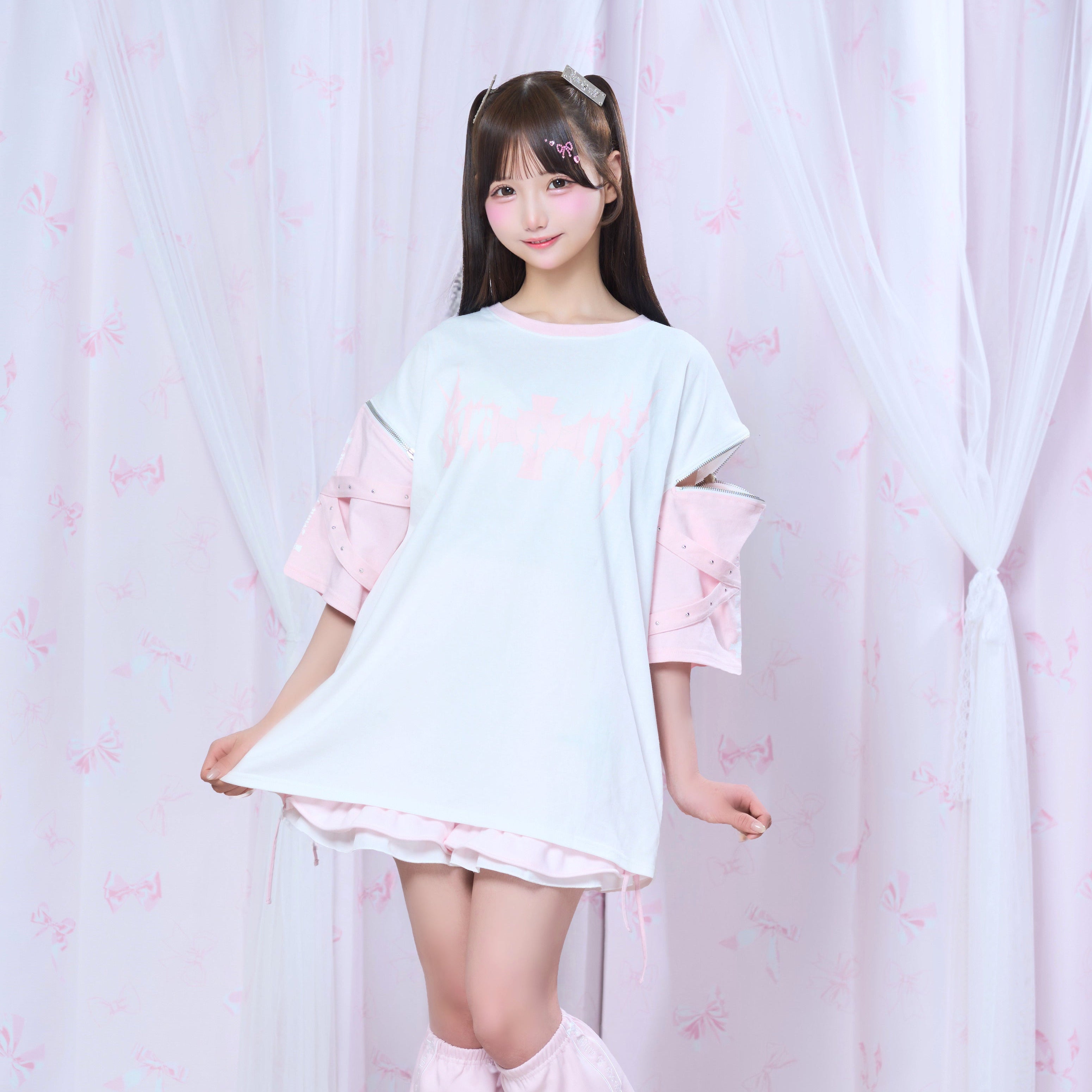 《mine》BrattYジップTシャツ