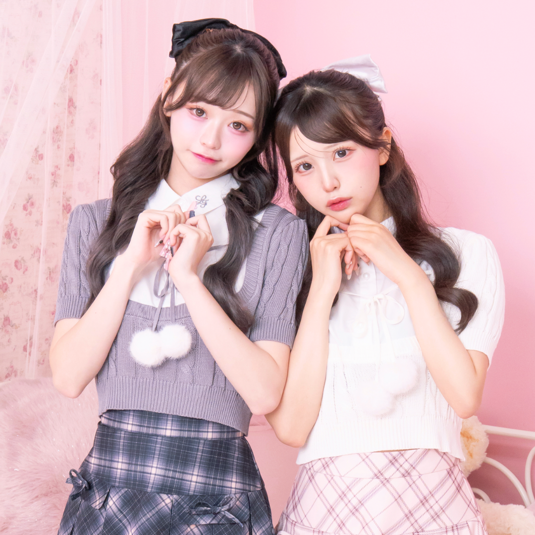 《LAFARY closet》シャツレイヤードニット