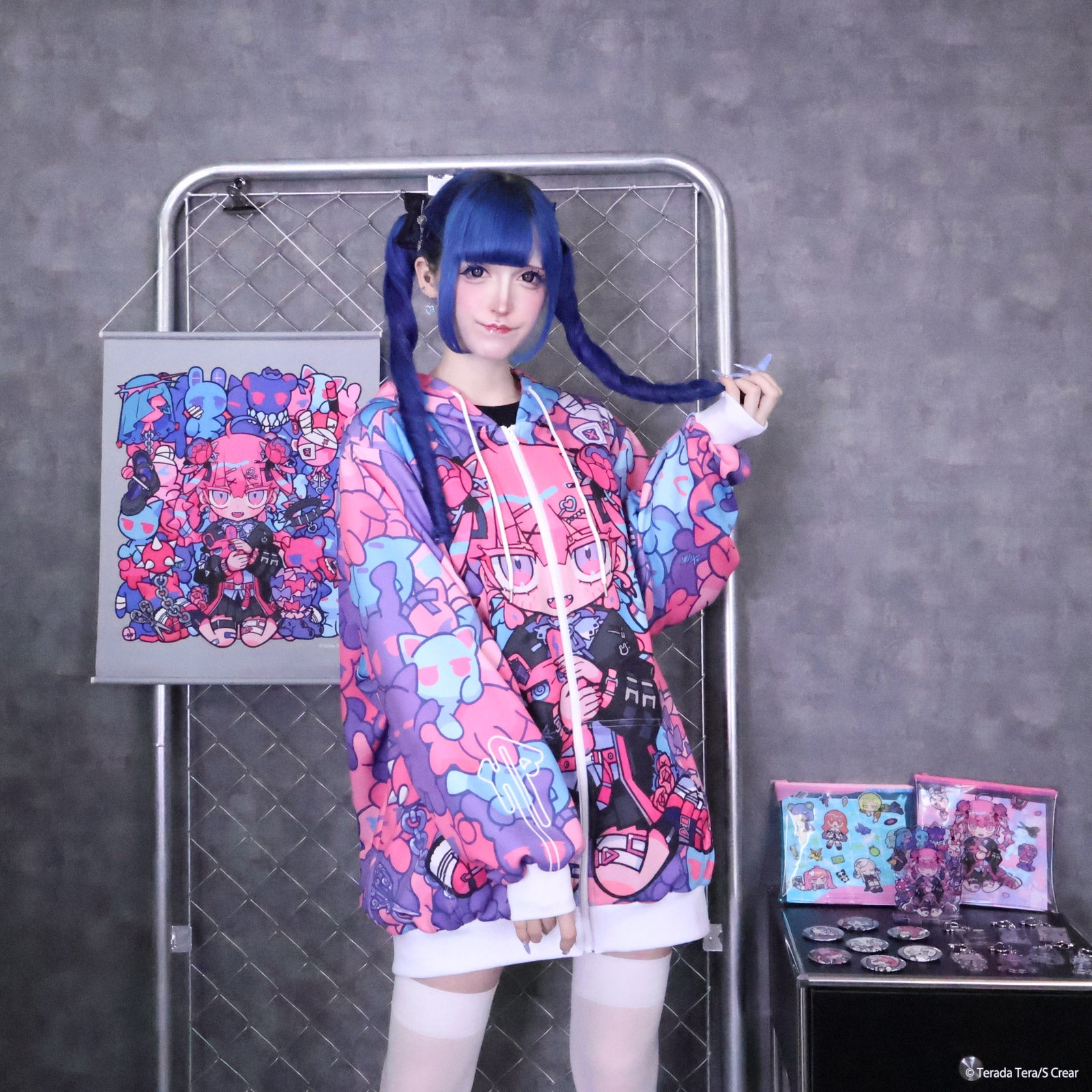 《寺田てら×LAFARY》全面プリントパーカー